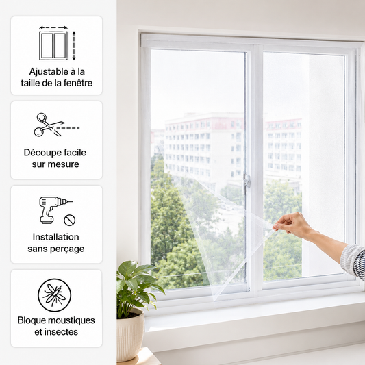 Moustiquaire Fenêtre Ajustable